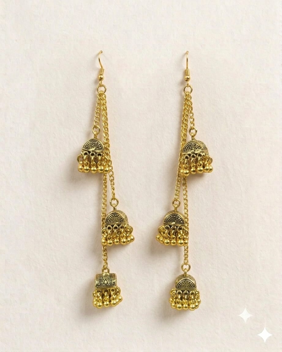 Sonata Ghungroo Long Earrings